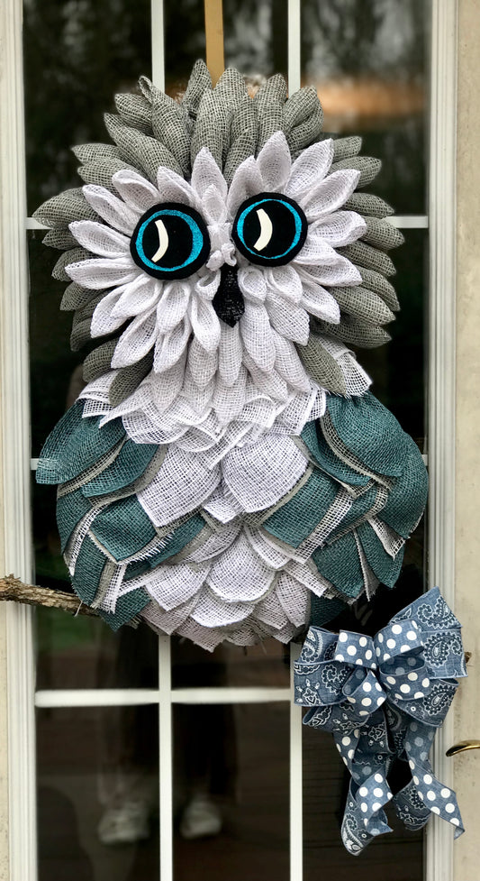 Owl Wreath for Your Front Door