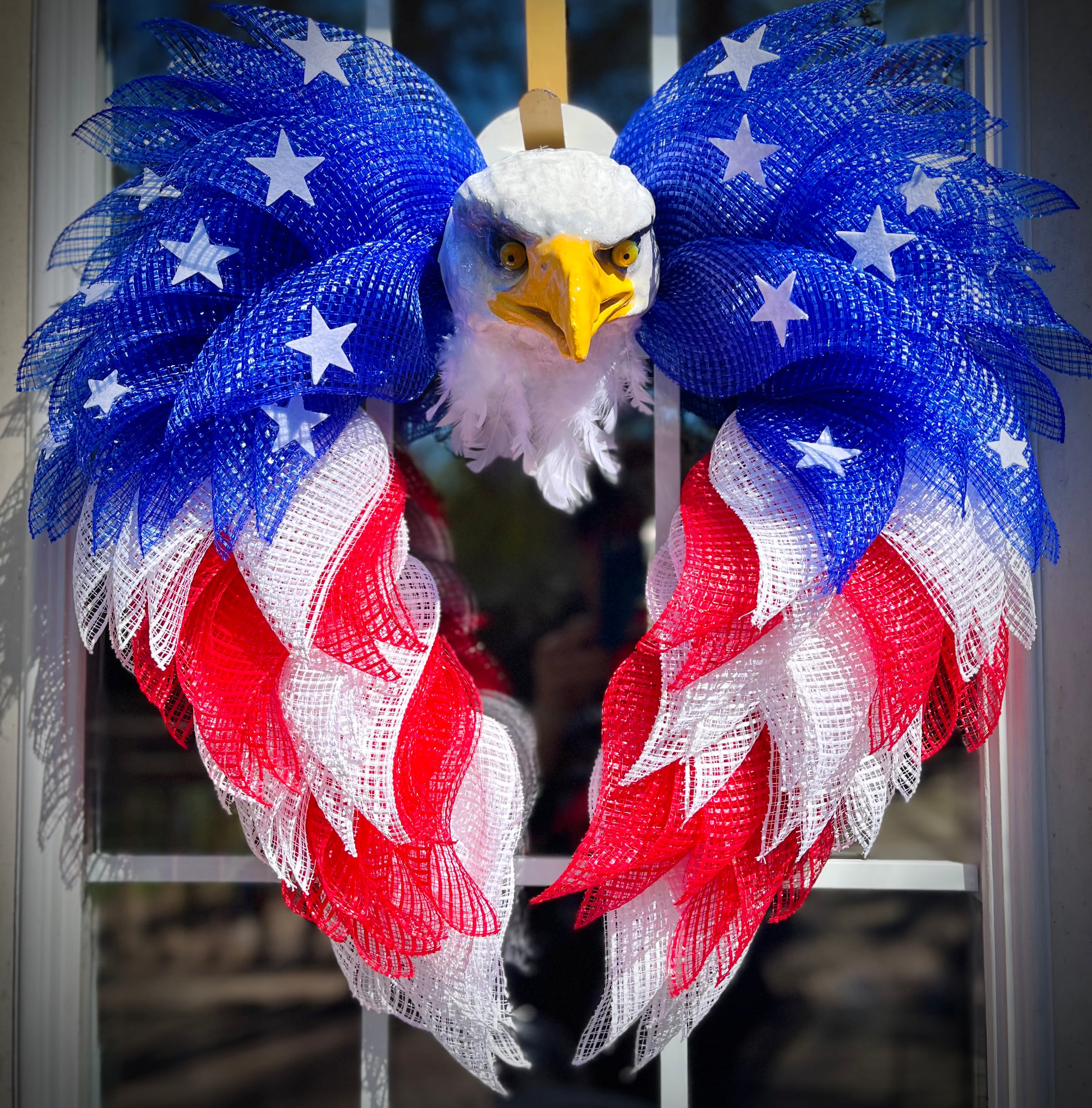 Patriotic Eagle Angel Wing Wreath: Memorial Day Decor