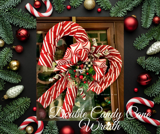 Candy Cane Wreath