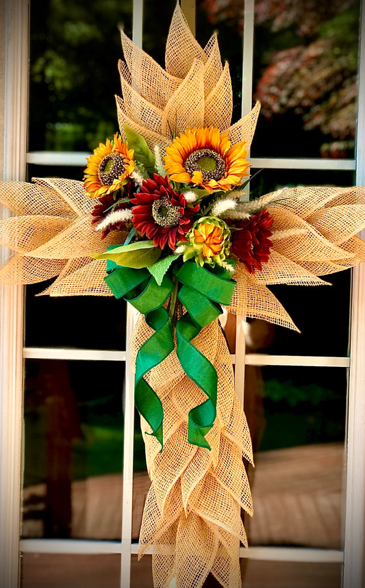 Cross Wreath with Florals