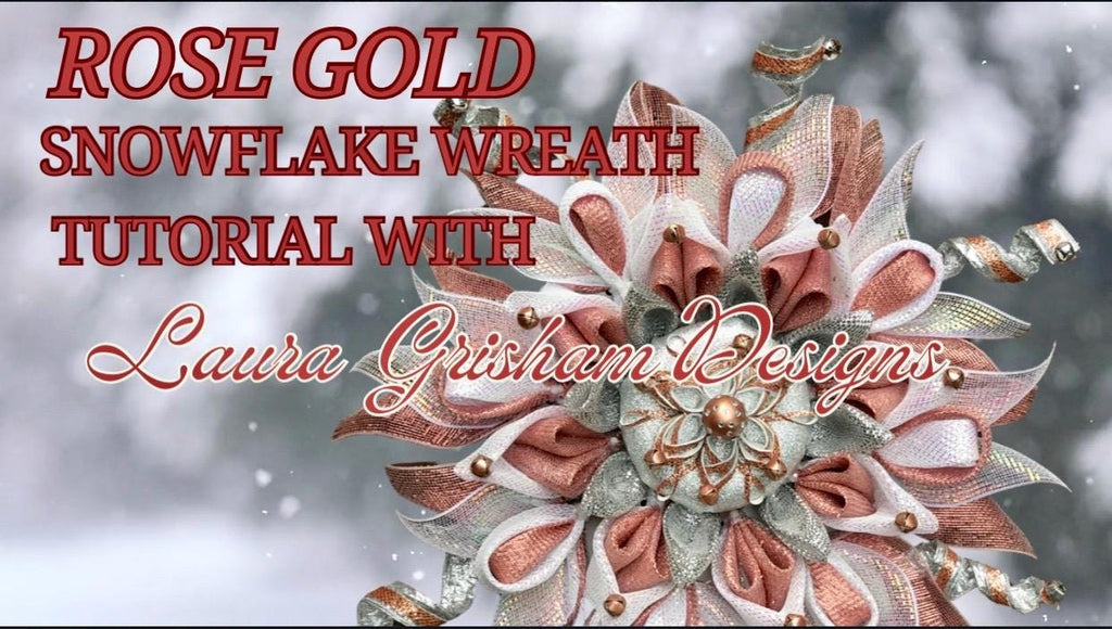 Rose Gold Snowflake Wreath Tutorial: Christmas DIY (Video)