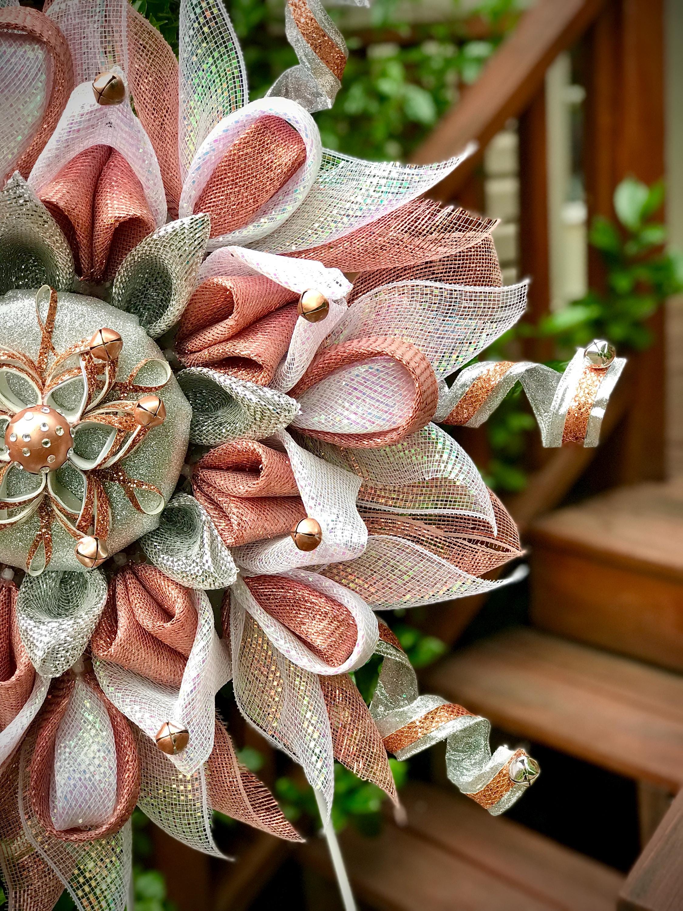 Rose Gold Snowflake Wreath Tutorial: Christmas DIY (Video)