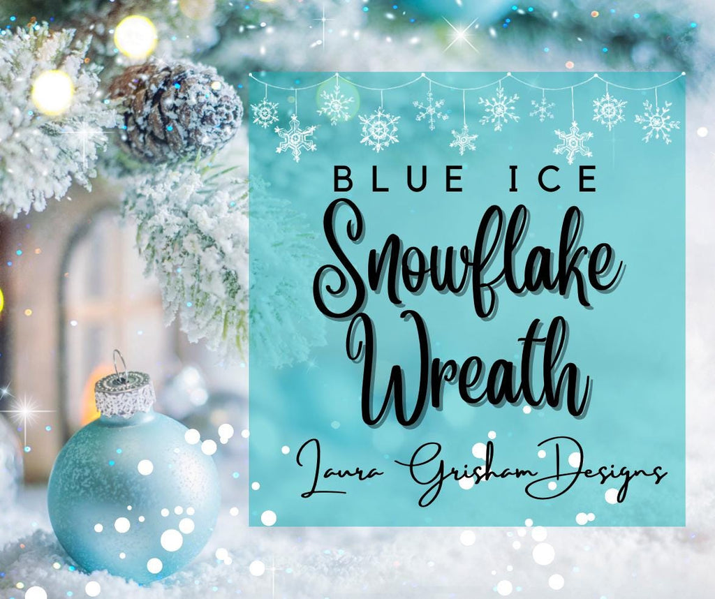 Christmas Snowflake Wreath DIY Tutorial: Blue & Silver Petal Design