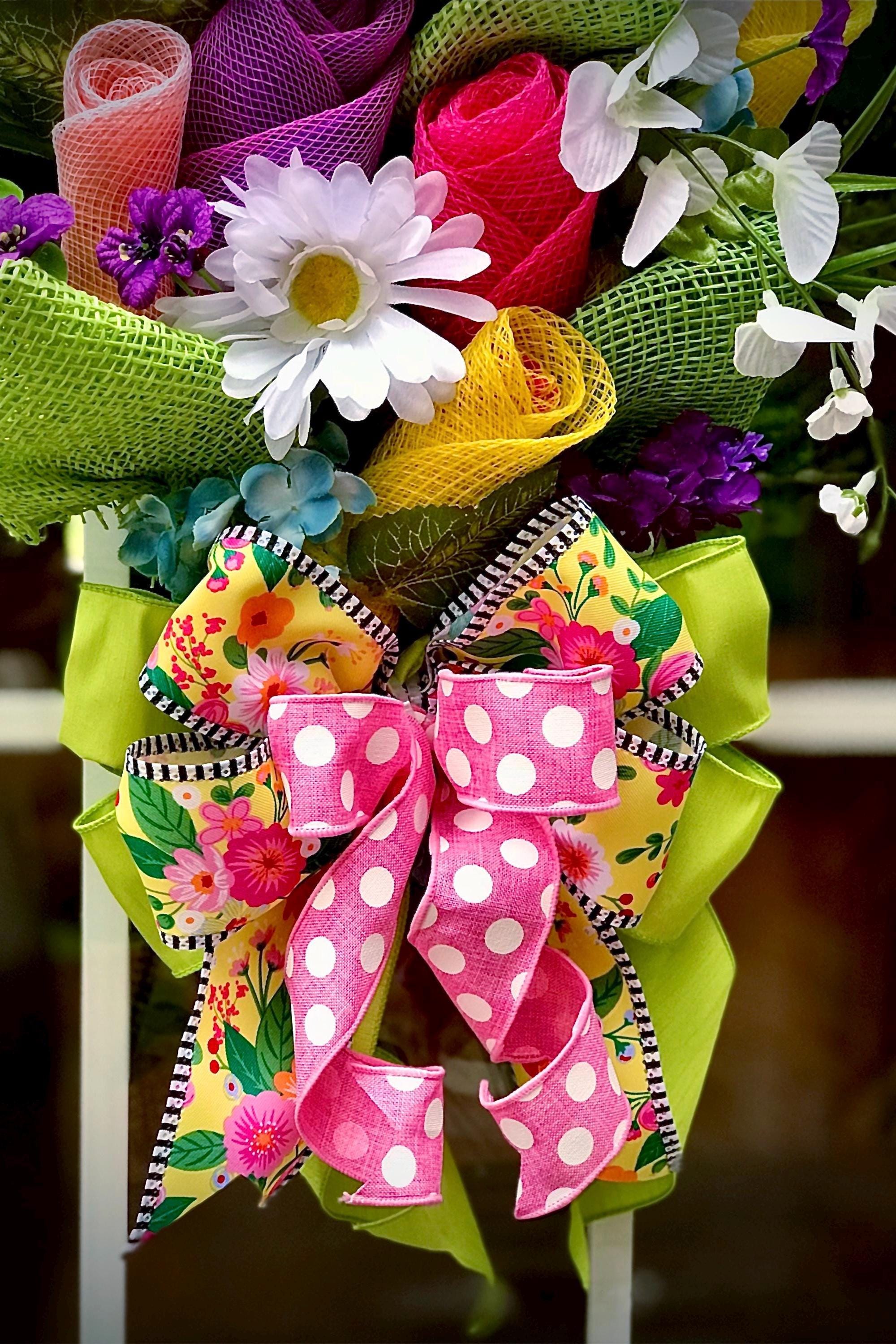 Spring Wreath, Floral Door Decor, Mother’s Day Gift