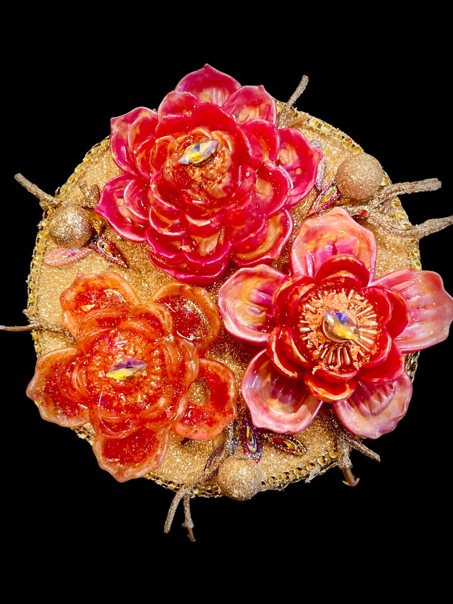 Elegant Floral Wreath Centers: Luxurious Decorative Accents for Your Wreath Designs