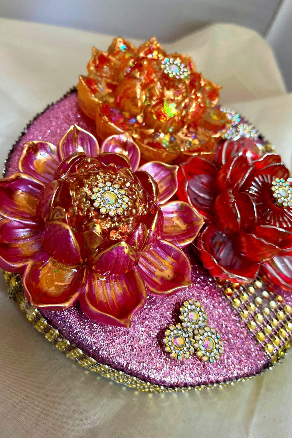 Elegant Floral Wreath Centers: Luxurious Decorative Accents for Your Wreath Designs