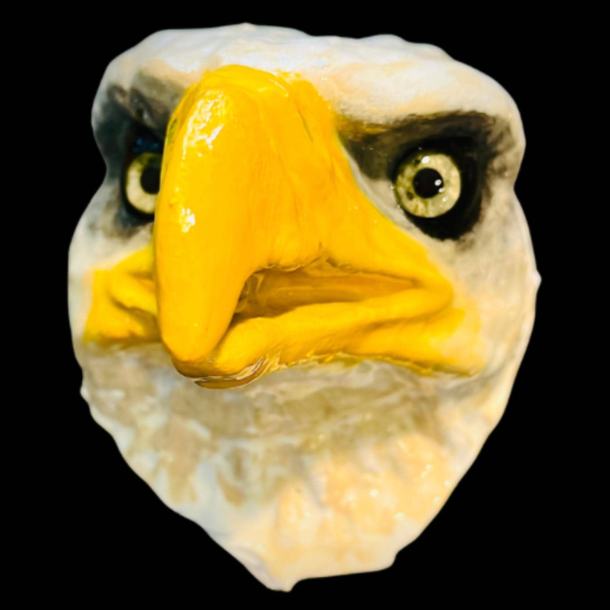Eagle Head Wreath Attachment: Three Sizes,Patriotic Door Hanger Decor, Painted and Unpainted Available