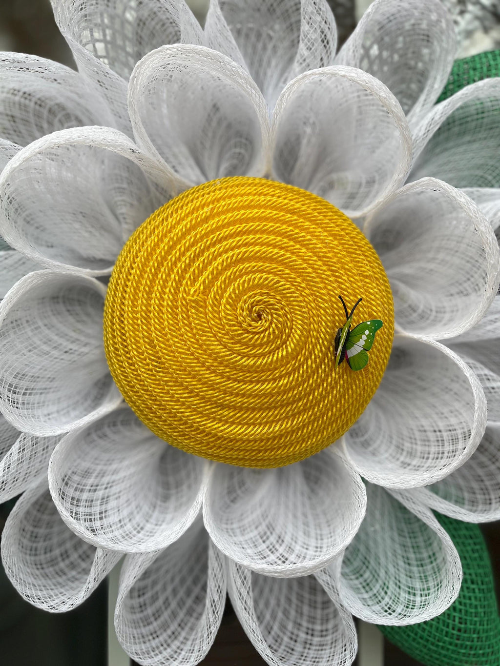 Daisy Wreath, Front Door Decor, Flower Bloom Wreath, Personalizable