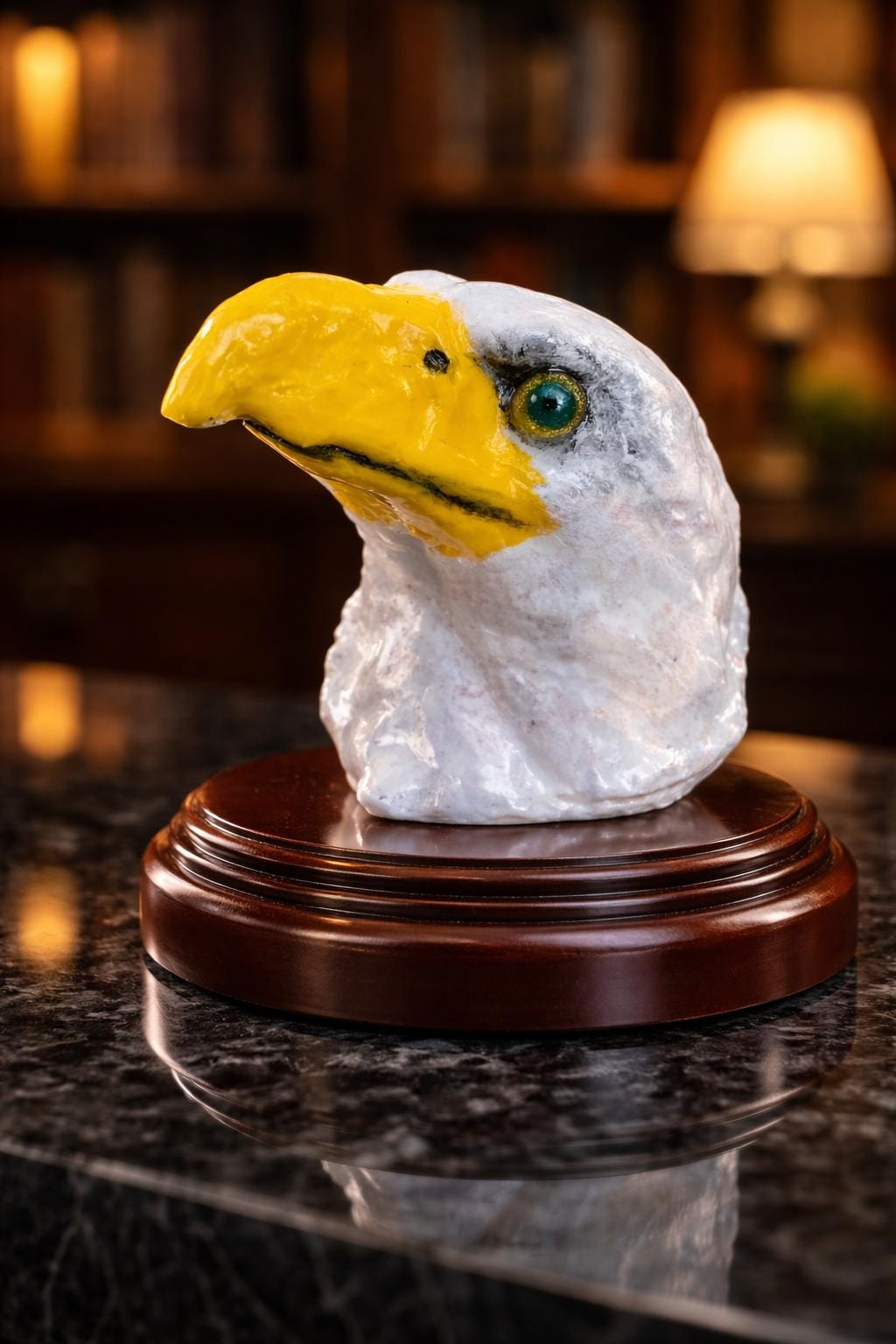Eagle Head Wreath Attachment: Three Sizes,Patriotic Door Hanger Decor, Painted and Unpainted Available