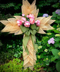 Cross Wreath, Memorial Wreath,  Religious Decor