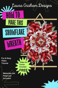 Christmas Peppermint Snowflake Wreath DIY Tutorial