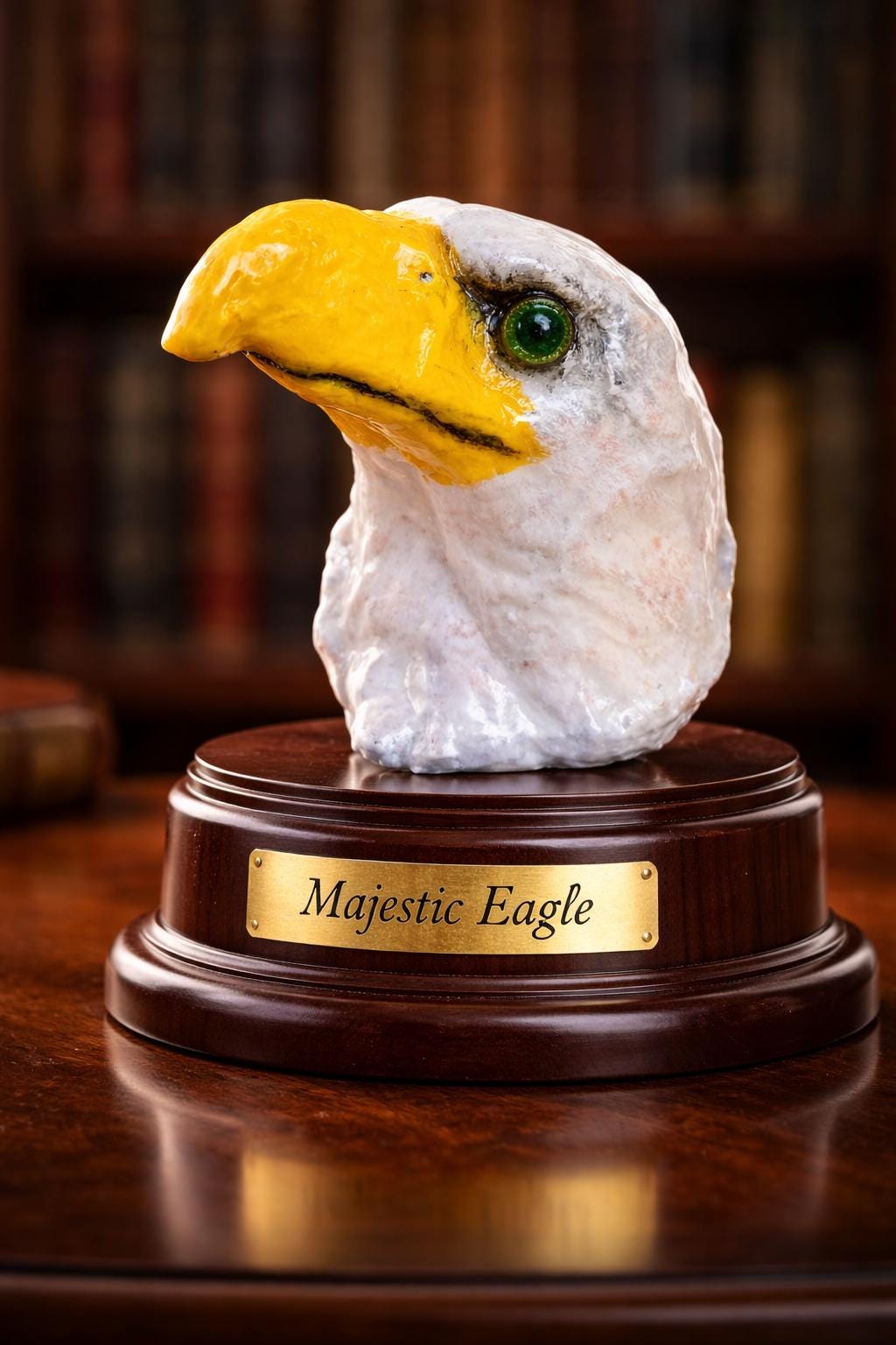 Eagle Head Wreath Attachment: Three Sizes,Patriotic Door Hanger Decor, Painted and Unpainted Available